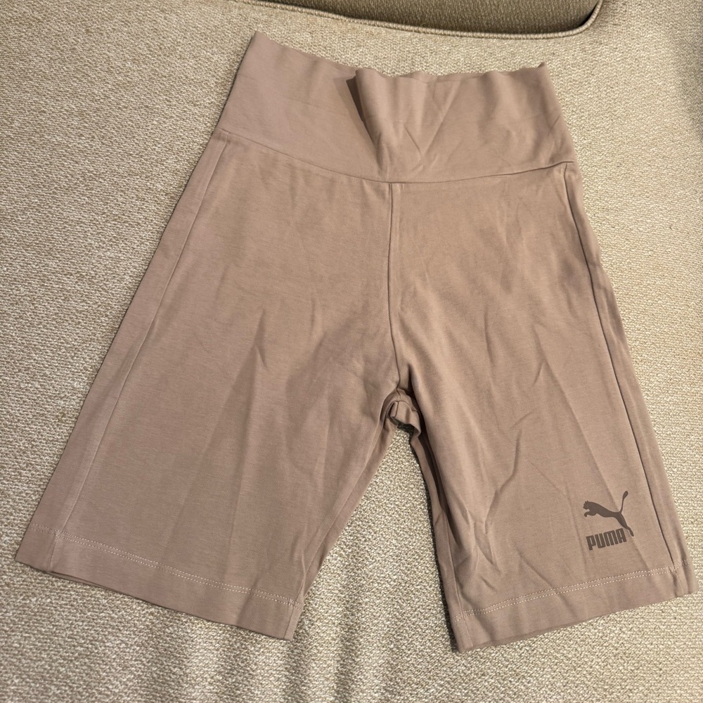 Puma Women's Beige Bike Shorts